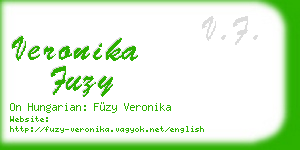 veronika fuzy business card